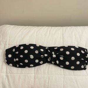 Polka dot bikini top